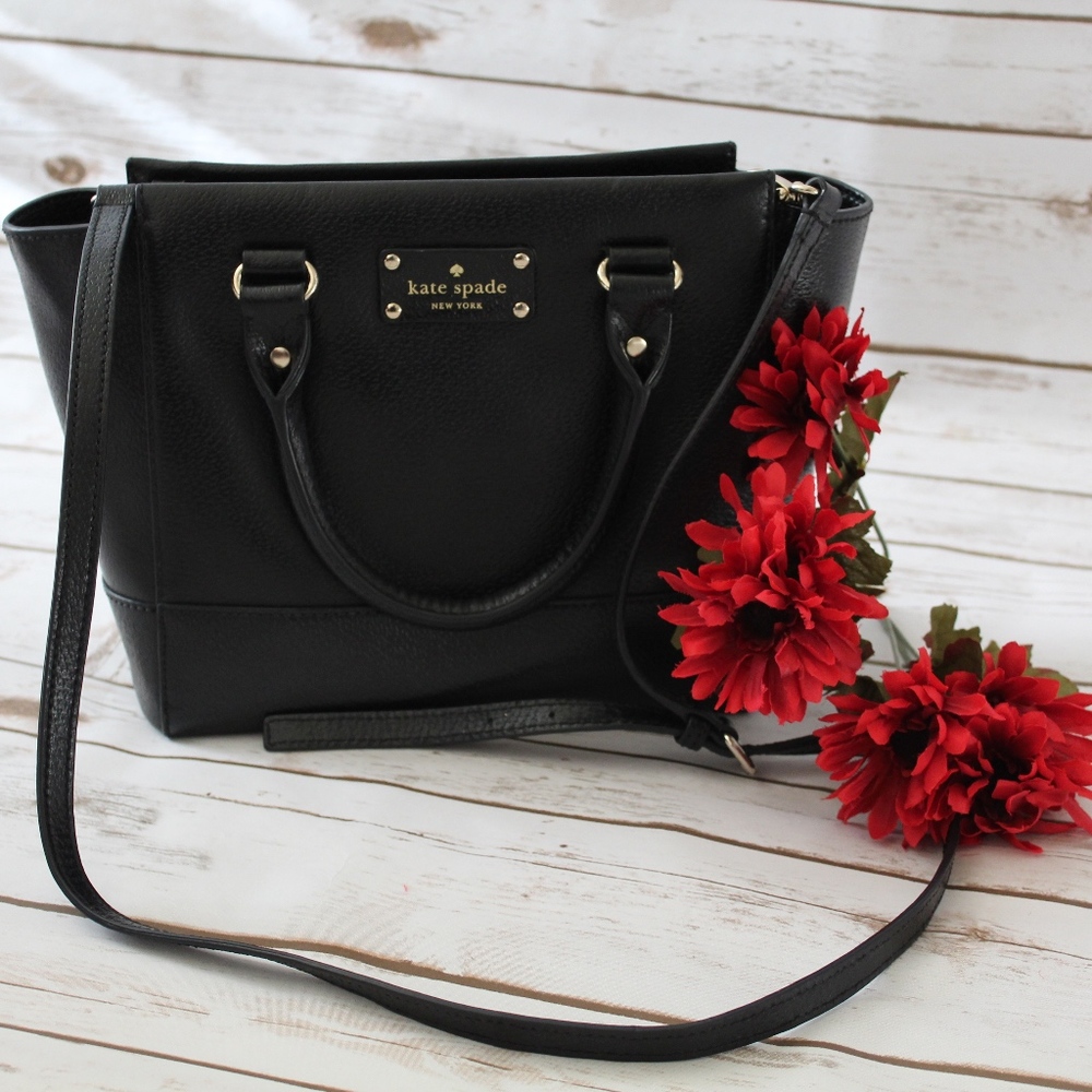 Kate Spade Black Leather Shoulder Bag